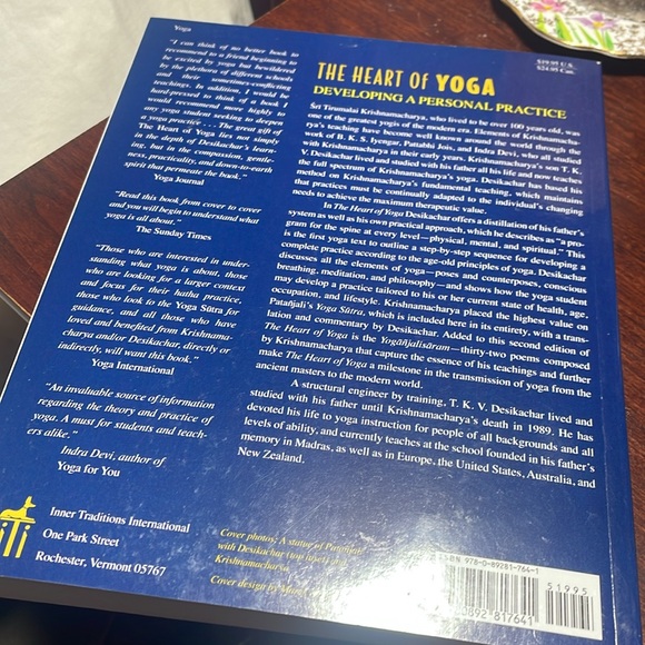 Book: The Heart of Yoga by T.K.V. Desikachar - Picture 2 of 2